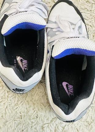 Кросівки nike air span ii біло-сіро-сині 4