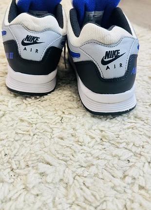 Кросівки nike air span ii біло-сіро-сині 3