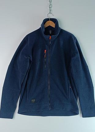 К5 чоловіча флісова кофта hh polartec/куртка/фліс/кофта/синій/робочий/workwear/на блискавці/carhartt x engelbert strauss фліска/для роботи/