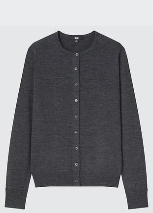 Кардиган з тонкої вовни uniqlo