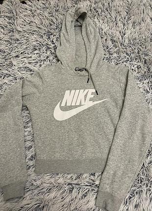 Худі nike сіре з капюшоном
