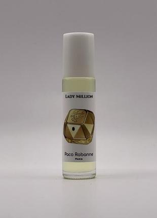 Парфуми олійні paco rabanne lady million, жіночі, ролер