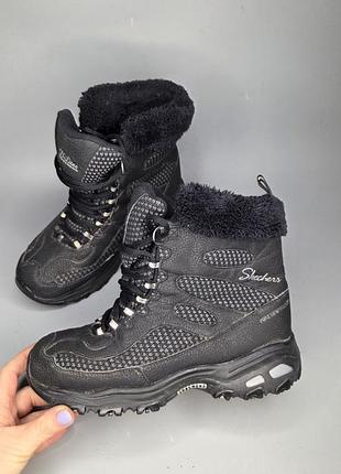 Женские зимние ботинки skechers d'lites – bomb cyclone