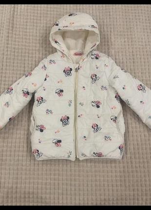Куртка дитяча kiabi minnie mouse для дівчинки, 104 см, 4 роки