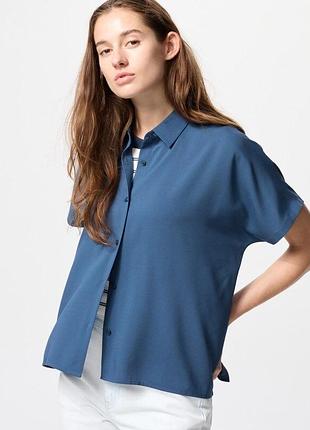 Блуза uniqlo rayon blouse | short sleeve