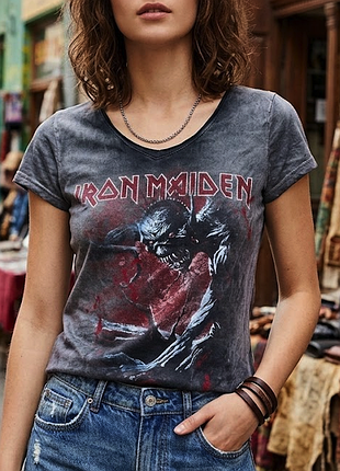 Футболка рок мерч iron maiden