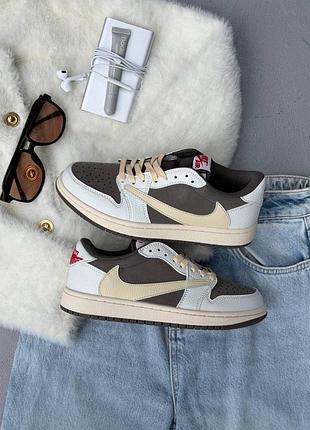 Travis scott x air jordan 1 low « revers mocha »