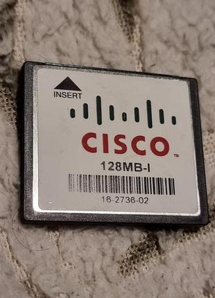 Картка пам'яті 128 мб (не гб) cisco malaysia 4.50/9.55 compactflash cf compact flash smart modular technologies sgcf128hya1isdm051