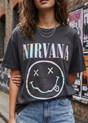 Рок футболка мерч nirvana