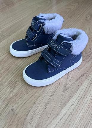 Зимові черевики хайтопи esprit, розмір 24 (устілка 15,5 см), на липучках