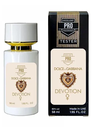 Женский парфюм devotion тестер pro 58 мл - сладкий ванильный аромат с лимоном (22636)