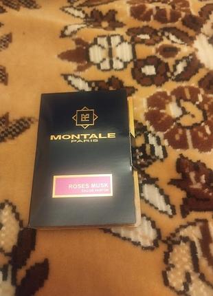 Пробник парфумованої води roses musk від бренду montale paris новий оригінал