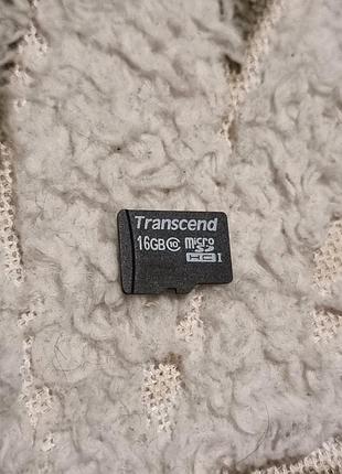 Неробоча карта пам'яті 16 гб transcend microsd microsdhc трансенд