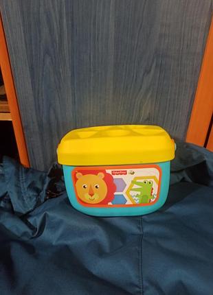 Сортер відерце з кубиками fisher-price