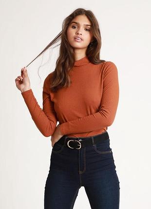 Гольф/водолазка в рубчик