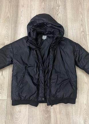 Куртка-бомбер підліткова arin oversize чорна 152-160 см