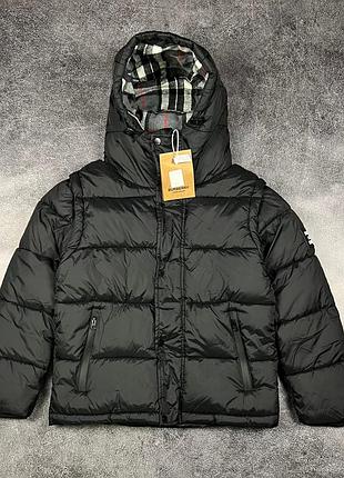 🛍 burberry london england puffer black маломірить