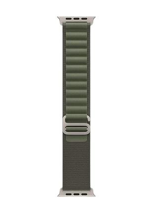 Ремінець alpine loop для apple watch 49 / apple watch 45 / apple watch44 / apple watch 42 mm green