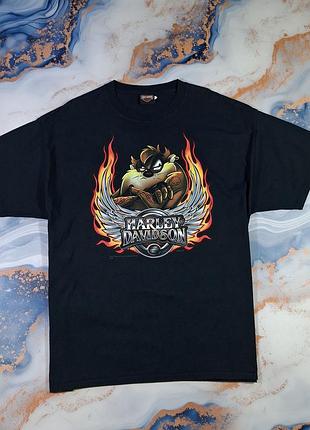 Футболка harley davidson looney tunes байкерська мото тишка