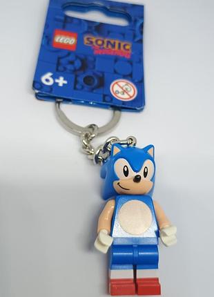 Колекційний підлітковий дитячий брелок lego 854239 sonic the hedgehog синій фігурка їжака соніка на ключі рюкзак