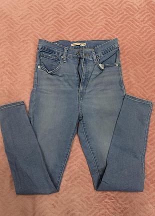 Джинси жіночі levi's mile high super skinny блакитні