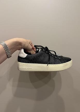Кеди жіночі michael kors чорні на платформі