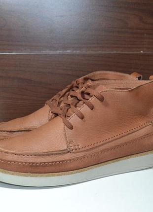 Clarks 44.5-45р ботинки кожаные демиезон оригинал