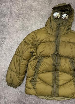 🛍 cp company x palace puffer jacket brown 3