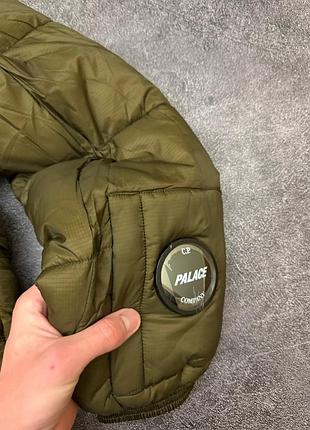 🛍 cp company x palace puffer jacket brown 7