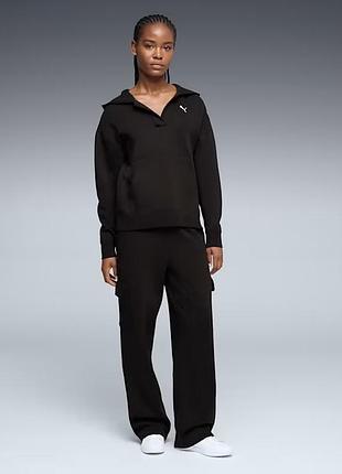 Спортивний костюм жіночий puma elevated essentials чорний розмір s