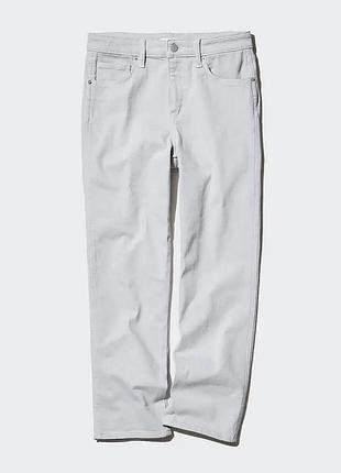 Джинси uniqlo slim straight сірі