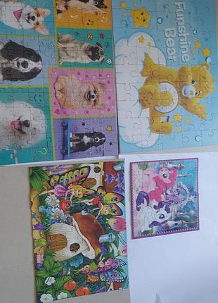 Пазли дитячі care bears, my little pony, тварини та феї