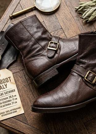 Мужские кожаные ботинки cityboot (итальянская натуральная кожа, 43 р)