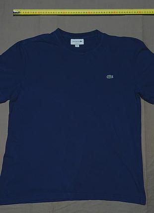 Плечі 44 см lacoste regular fit 
size  us m   футболка синя