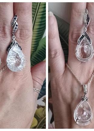 Серьги серебро 925 пробы 5