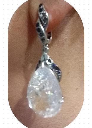 Серьги серебро 925 пробы 8