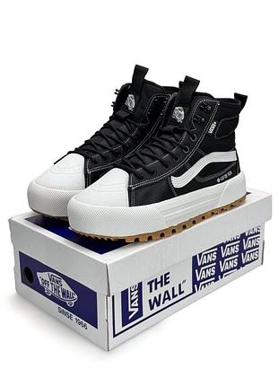 Женские кроссовки vans sk8-hi mte-3 fur w black white