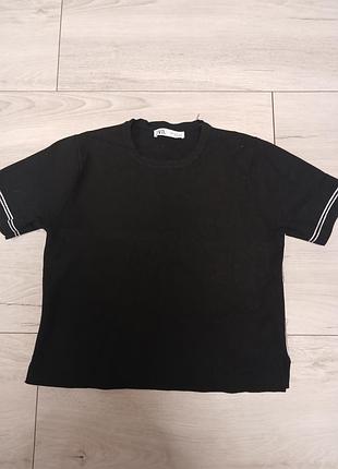 Стильна трикотажна футболка-кофта від zara 46-48р
