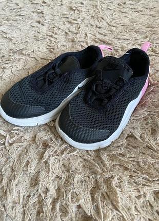 Кросівки дитячі nike чорні з рожевим