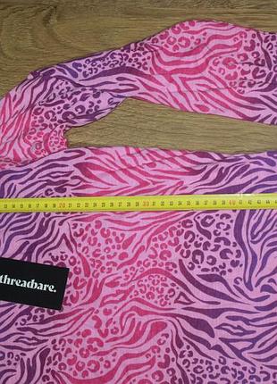 Женский яркий хлопковый лонгслив threadbare xs 6