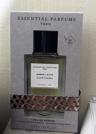 Парфуми essential parfums ambre latte 100 мл на розлив