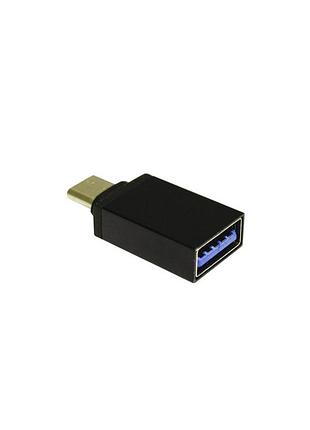 Перехідник lapara usb type-c male to usb 3.0 female black