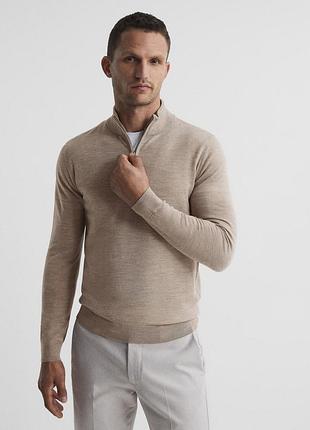 Мужской  джемпер reiss blackhall zip neck (размер с )