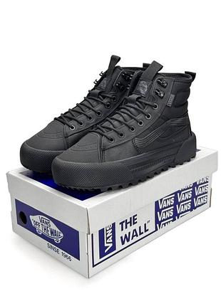 Женские кроссовки vans sk8-hi mte-3 fur w all black