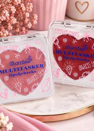 Новий мультитаскер для губ та щік glambee multitasker lips&cheeks