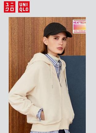 Женская худи heattech на шорпе от uniqlo