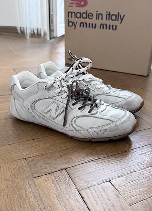 Кросівки new balance x miu miu 530 sl leather sneakers white розмір 39