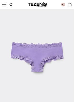 Труси tezenis чорні і лавандові s нові