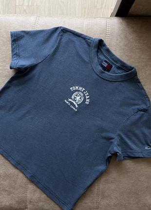 Футболка tommy jeans темно-синя розмір s