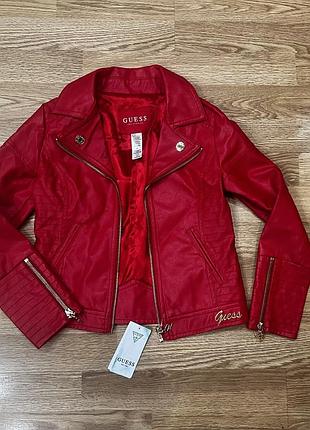 Яркая куртка косуха guess оригинал на девочку (размер 8)